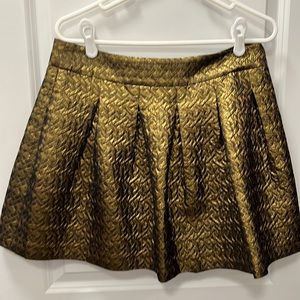 Banana Republic gold lame skirt size 8